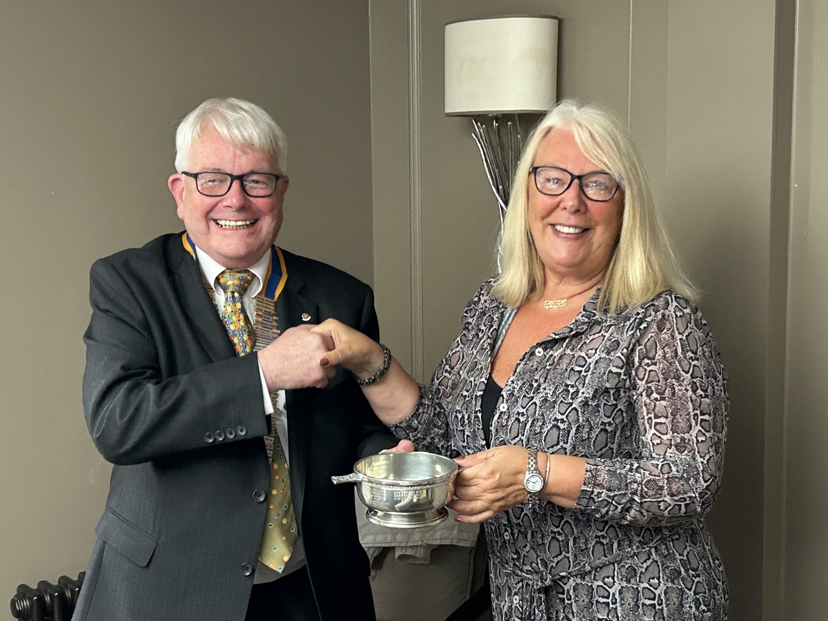 Presentation of Inner Wheel Quaich to Sylvia Reid